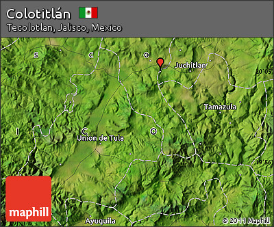 Satellite Map of Colotitlán