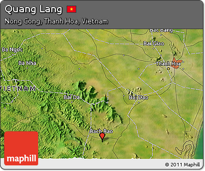 Satellite 3D Map of Quang Lang