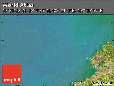 Satellite Map of the Area around 19°&nbsp;52'&nbsp;38"&nbsp;N,&nbsp;108°&nbsp;52'&nbsp;30"&nbsp;E