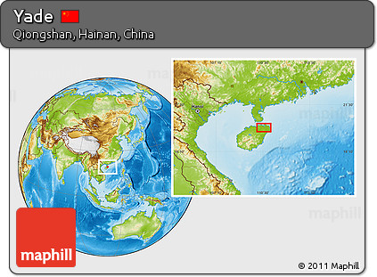 Physical Location Map of Yade