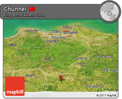 Satellite Panoramic Map of Chunnei