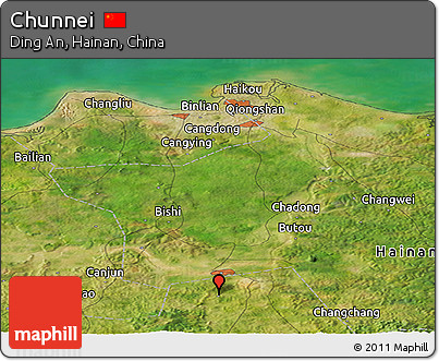 Satellite Panoramic Map of Chunnei