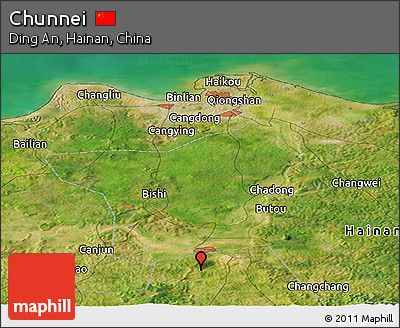 Satellite Panoramic Map of Chunnei