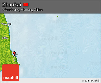 Physical 3D Map of Zhaokai