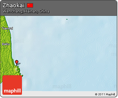 Physical 3D Map of Zhaokai