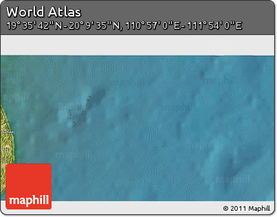 Satellite 3D Map of the Area around 19° 52' 38" N, 111° 25' 30" E