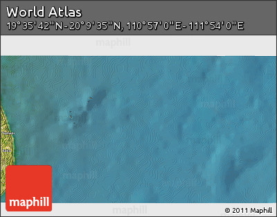 Satellite 3D Map of the Area around 19° 52' 38" N, 111° 25' 30" E