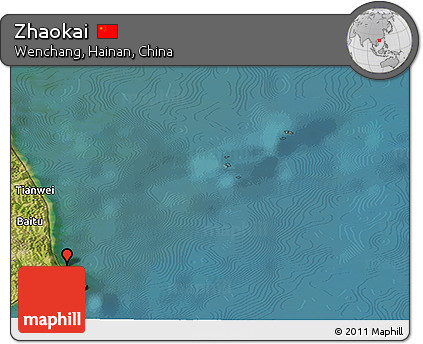 Satellite Panoramic Map of Zhaokai