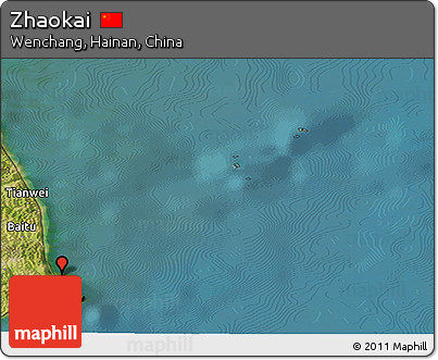 Satellite Panoramic Map of Zhaokai