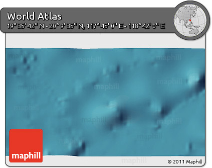Satellite 3D Map of the Area around 19° 52' 38" N, 118° 13' 29" E