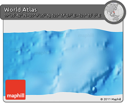 Physical 3D Map of the Area around 19° 52' 38" N, 120° 46' 30" E