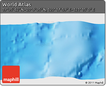 Physical 3D Map of the Area around 19° 52' 38" N, 120° 46' 30" E