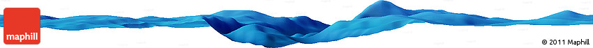 Shaded Relief Horizon Map of the Area around 19° 52' 38" N, 139° 28' 29" E