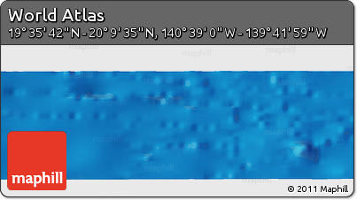 Physical Panoramic Map of the Area around 19° 52' 38" N, 140° 10' 30" W