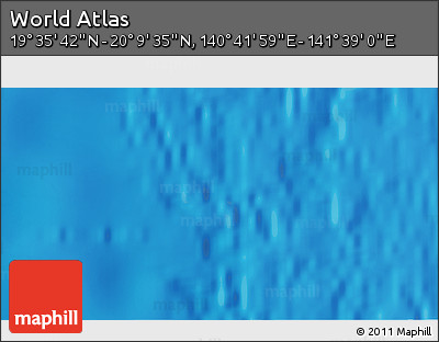 Physical 3D Map of the Area around 19° 52' 38" N, 141° 10' 30" E