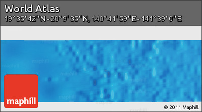 Physical Panoramic Map of the Area around 19° 52' 38" N, 141° 10' 30" E