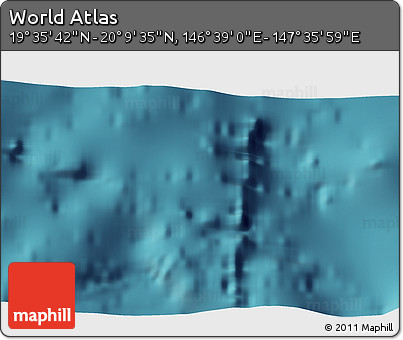 Satellite 3D Map of the Area around 19° 52' 38" N, 147° 7' 30" E