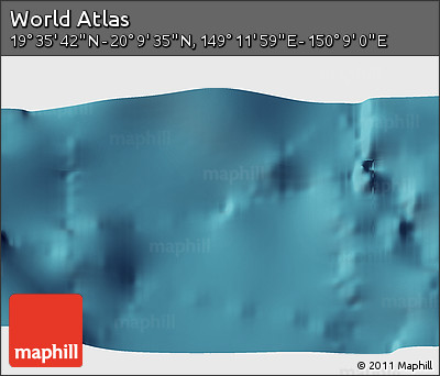 Satellite 3D Map of the Area around 19° 52' 38" N, 149° 40' 30" E