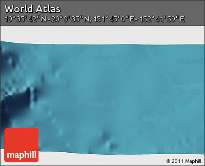 Satellite 3D Map of the Area around 19° 52' 38" N, 152° 13' 29" E