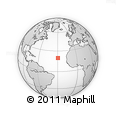 Outline Map of the Area around 19° 52' 38" N, 29° 40' 29" W, rectangular outline
