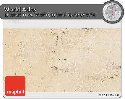 Satellite 3D Map of the Area around 19° 52' 38" N, 34° 4' 30" E