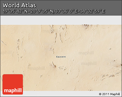 Satellite 3D Map of the Area around 19° 52' 38" N, 34° 4' 30" E