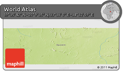 Physical Panoramic Map of the Area around 19° 52' 38" N, 34° 4' 30" E