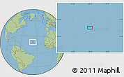 Savanna Style Location Map of the area around 19° 52' 38" N, 38° 10' 29" W