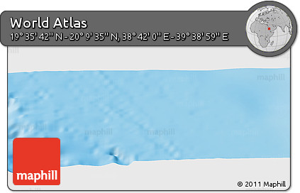 Physical Panoramic Map of the Area around 19° 52' 38" N, 39° 10' 29" E