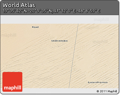Satellite 3D Map of the Area around 19° 52' 38" N, 47° 40' 29" E