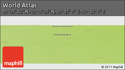 Physical Panoramic Map of the Area around 19° 52' 38" N, 50° 13' 30" E