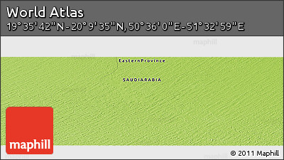 Physical Panoramic Map of the Area around 19° 52' 38" N, 51° 4' 30" E