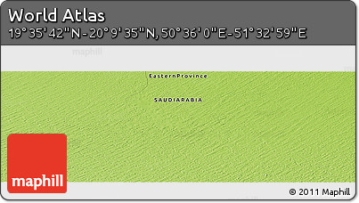Physical Panoramic Map of the Area around 19° 52' 38" N, 51° 4' 30" E