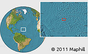 Satellite Location Map of the area around 19° 52' 38" N, 55° 10' 29" W