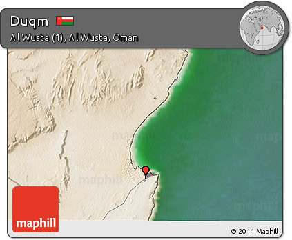Satellite 3D Map of Duqm