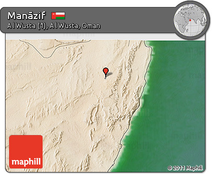 Satellite 3D Map of Manāzif
