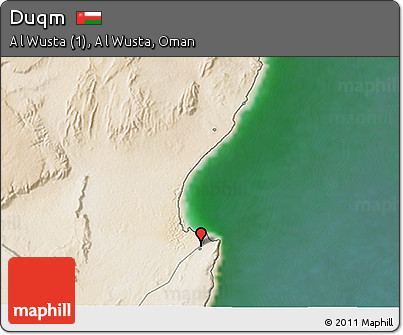Satellite 3D Map of Duqm