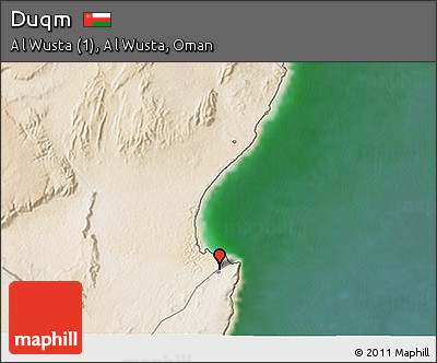 Satellite 3D Map of Duqm