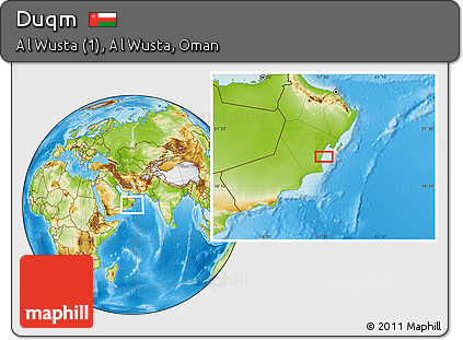Physical Location Map of Duqm