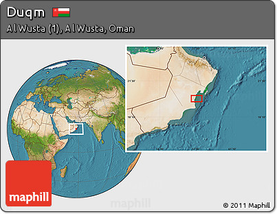 Satellite Location Map of Duqm