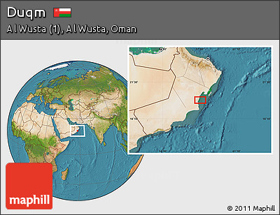Satellite Location Map of Duqm
