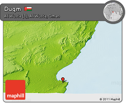 Physical Panoramic Map of Duqm