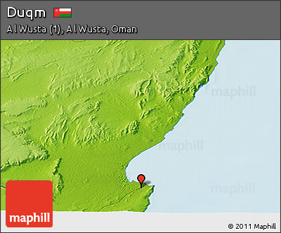 Physical Panoramic Map of Duqm