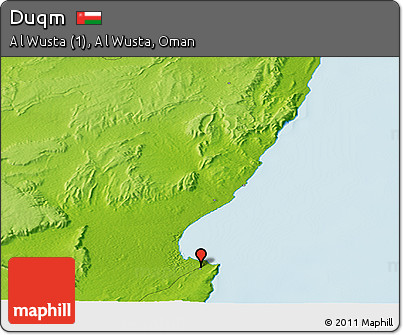 Physical Panoramic Map of Duqm