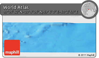 Physical Panoramic Map of the Area around 19° 52' 38" N, 59° 34' 30" E