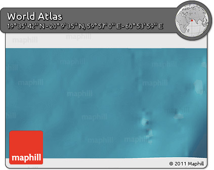 Satellite 3D Map of the Area around 19° 52' 38" N, 60° 25' 29" E