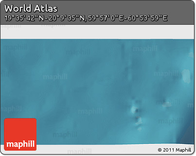 Satellite 3D Map of the Area around 19° 52' 38" N, 60° 25' 29" E