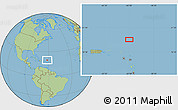 Savanna Style Location Map of the area around 19° 52' 38" N, 61° 58' 30" W