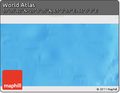 Physical 3D Map of the Area around 19° 52' 38" N, 65° 31' 30" E