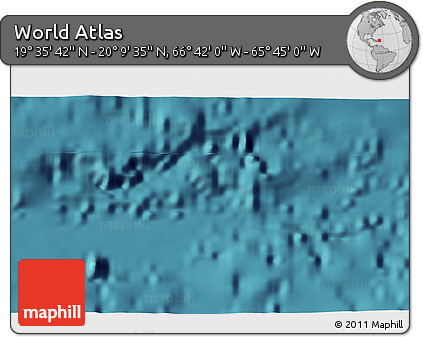 Satellite 3D Map of the Area around 19° 52' 38" N, 66° 13' 29" W